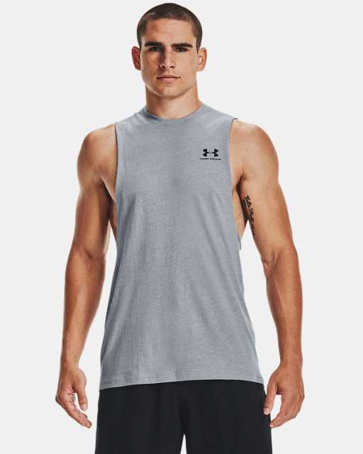 Camisole avec marque à gauche de la poitrine UA Style sportif pour hommes Camisole avec marque à gauche de la poitrine UA Style sportif pour hommes